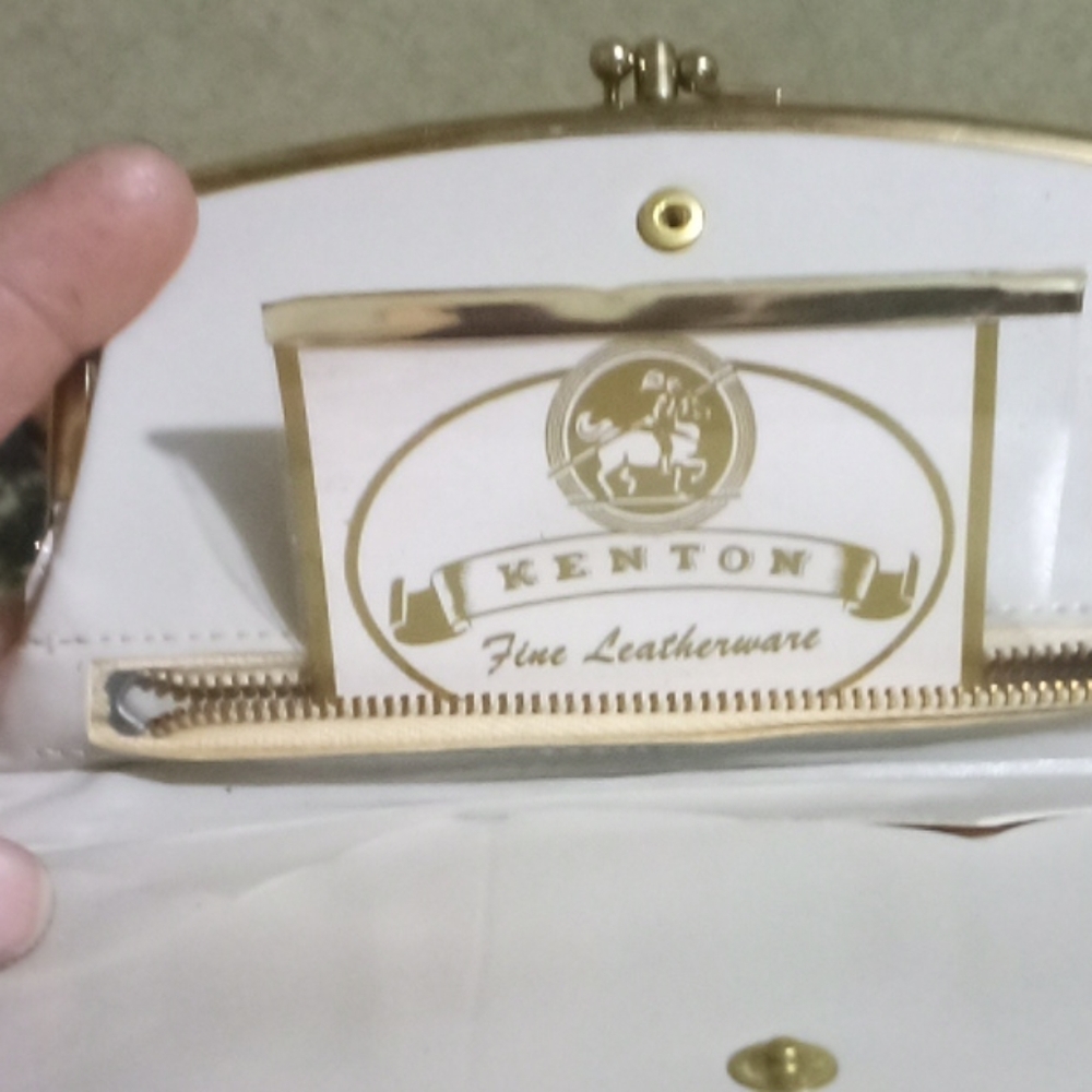 Three fold vintage Kenton fine letherware
